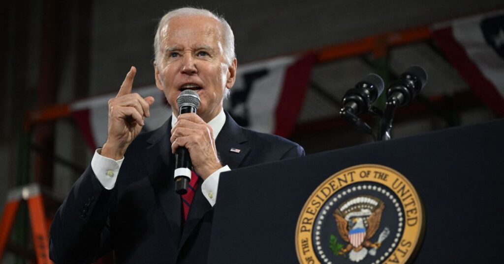 President Joe Biden is certainly no stranger to committing embarrassing blunders that end up as news stories, but it’s usually because of something he said or did. This time around, some poorly thought-out imagery in the background of a Thursday speech by the president quickly caught the attention of social media users. According to CNBC, Biden gave a speech on what the White House touted as an update on America’s “economic progress.”