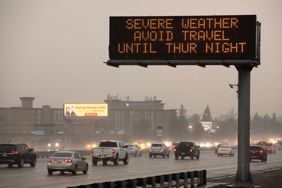 California Gov. Newsom declares emergency as 'bomb cyclone' nears