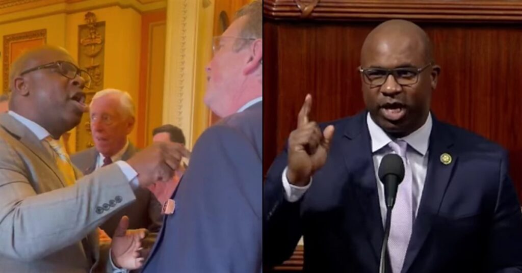 Screaming male ‘Squad’ member verbally assaults Rep. Thomas Massie in childish Capitol meltdown