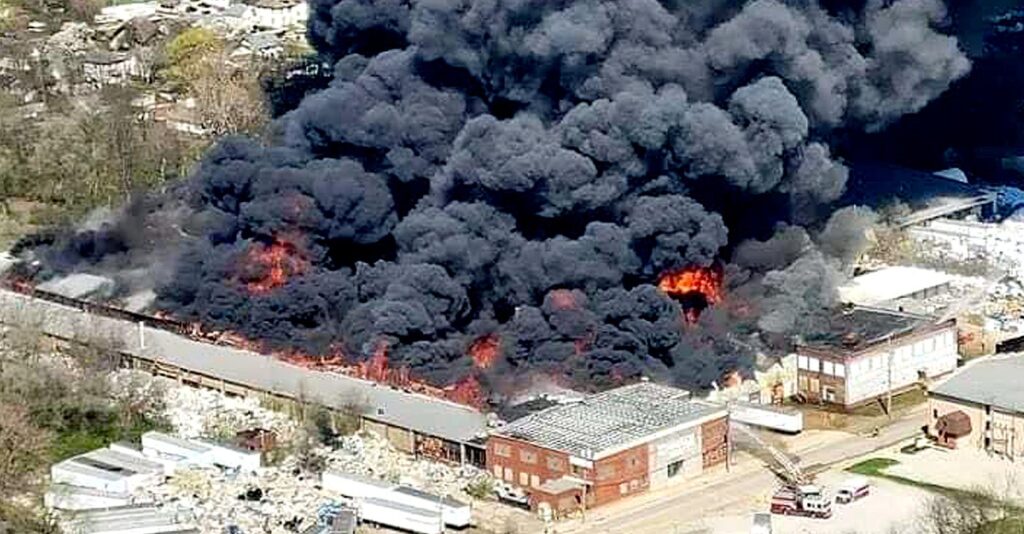 ‘Definitely Toxic’: Hundreds Forced From Homes as Indiana Plastics Fire Continues to Burn