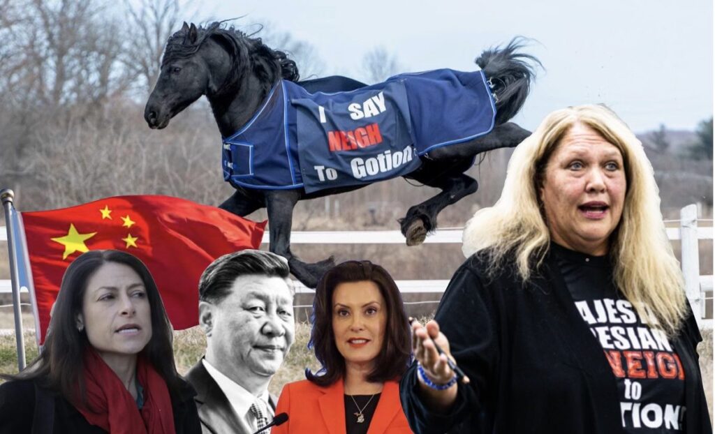 PURE EVIL: Owner of MI Horse Farm, Who Refused to Sell Property to CCP-Tied Battery Plant, is Notified She’s Under Investigation by Gov. Agency Tied to Dirty Dem AG Dana Nessel