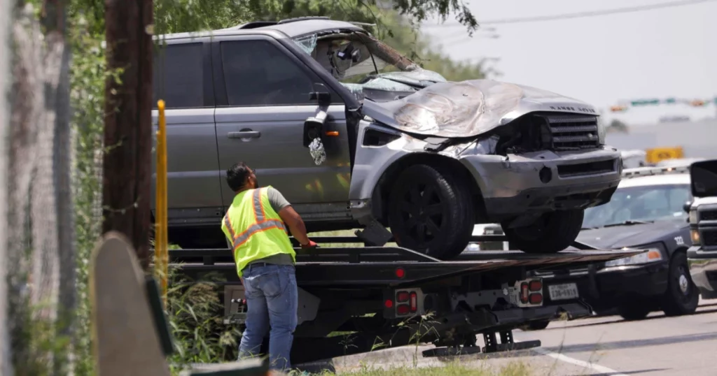 Eight victims believed to be migrants killed when they're struck by a vehicle while waiting at bus stop in a Texas border city