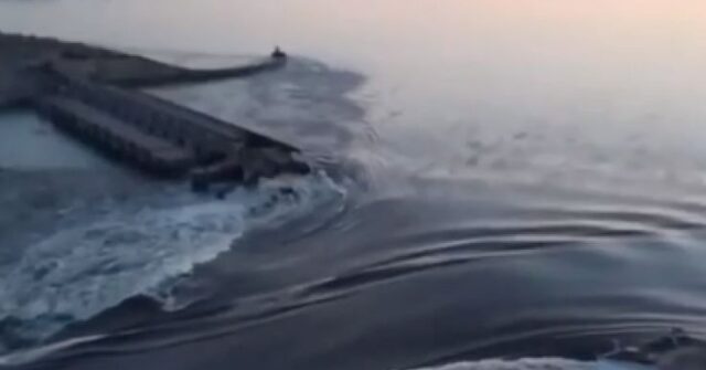 ‘Russian Terrorists’: Civilians Evacuated as Major Ukraine Dam Blown Up