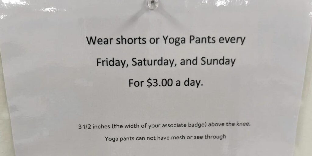 Walmart wants ME to pay THEM for my comfort...