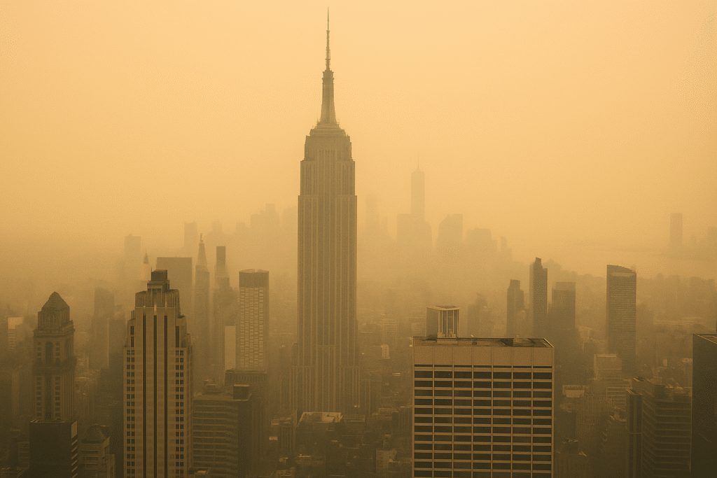Canadian Wildfire Smoke Shrouds Skies From Midwest to New York