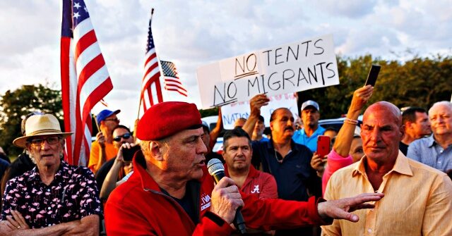 Watch: New Yorkers Protesting Migrant Camps Chant ‘Pasty White Liberals’ at Open Borders Activists