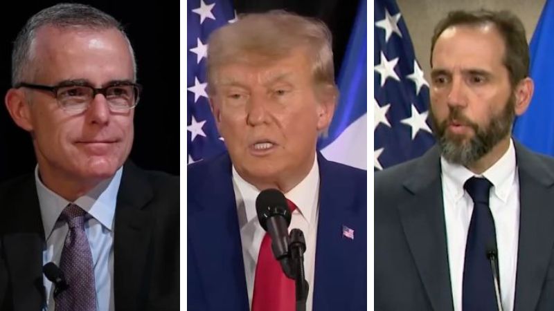DOJ lawyers assigned to special counsel Jack Smith on Trump case are the same ones who DECLINED to prosecute FBI official Andrew McCabe