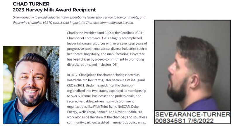 Charlotte Pride gives Harvey milk award to registered child sex offender