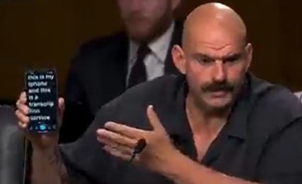 Fetterman Shows Off Transcription App He Has Been Secretly Using