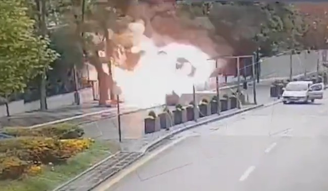 WATCH: Astonishing Footage Shows Suicide Bomber Detonating During Attack in Turkey