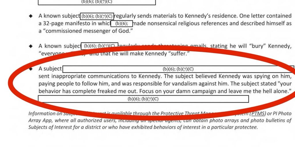 RFK, Jr. Intruder Mentioned In Secret Service Assessment