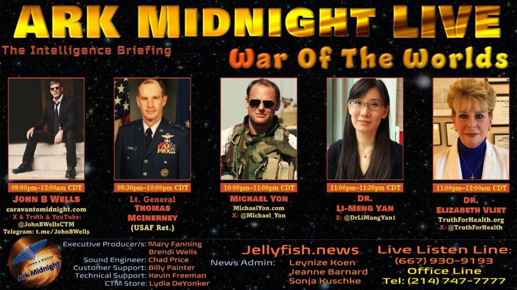 21 October 2023: Ark Midnight Tonight - The Intelligence Briefing / War Of The Worlds