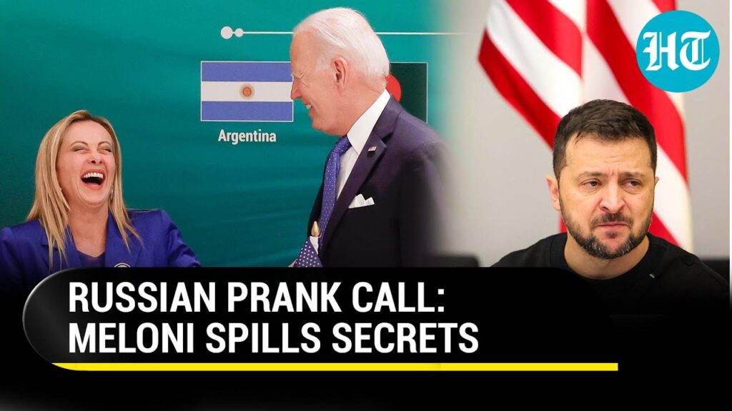 Meloni confesses there is “a lot of fatigue” with the Ukrainian conflict after being pranked