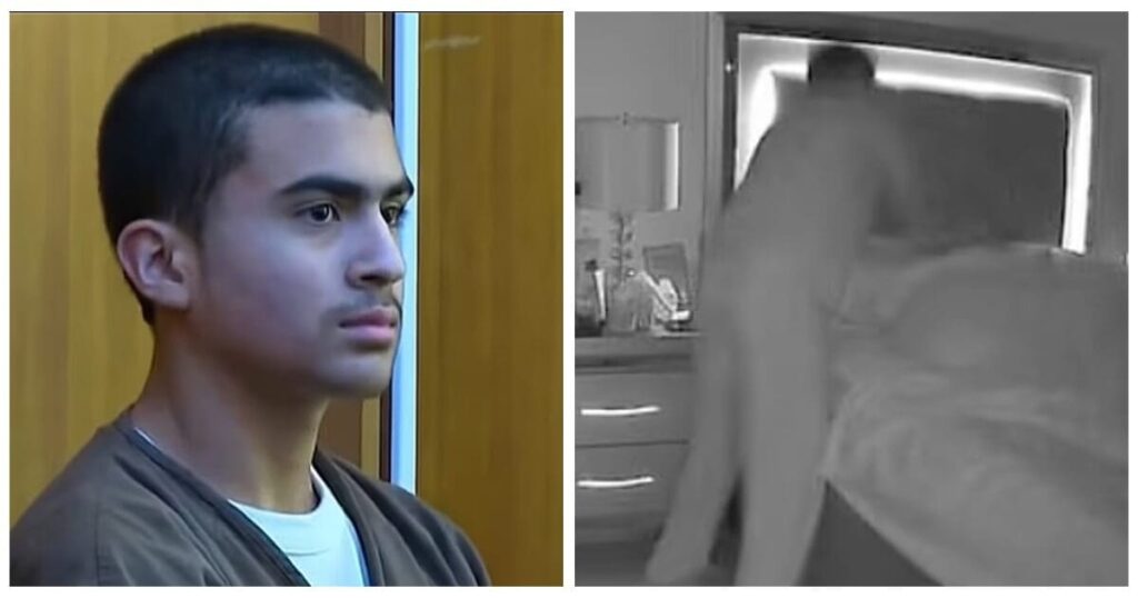 Chilling babycam shows 13-yr-old standing over mother’s bed before she was stabbed to death beside baby
