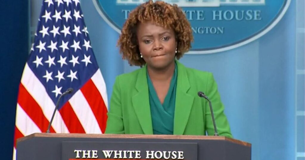 Karine Jean-Pierre Brushes Off Questions About Bombshell Bank Records Showing Hunter Biden Payments to Joe Biden, Walks Out of Briefing Room (VIDEO)