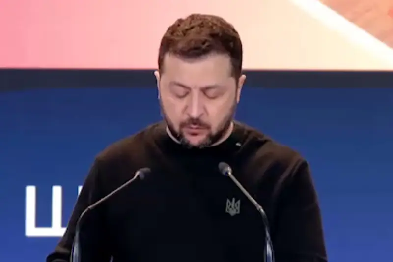 Zelensky was asked if he sees parallels between Russia’s actions in Ukraine and Israel’s actions in the Gaza Strip
