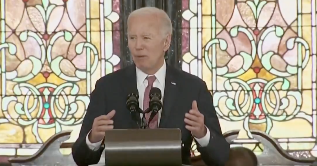 WATCH: Biden’s Speech Interrupted By Protestors!