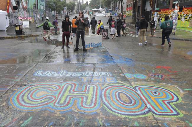 Seattle Wokester Finds Out After Ignoring Officer's Warning During Dismantling of 'CHAZ/CHOP' Garden