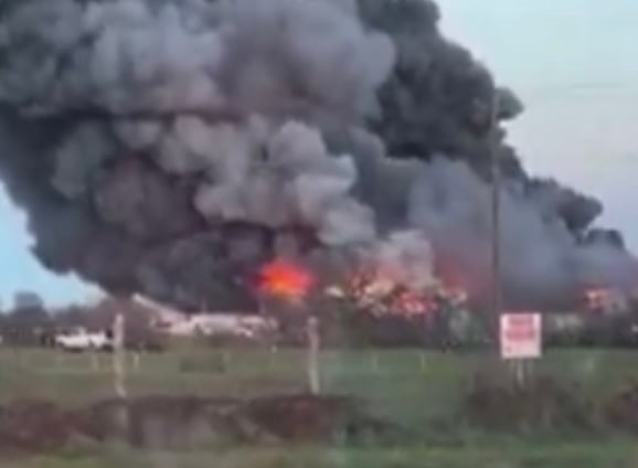 BREAKING: Explosion And Fire At Texas Chicken Plant
