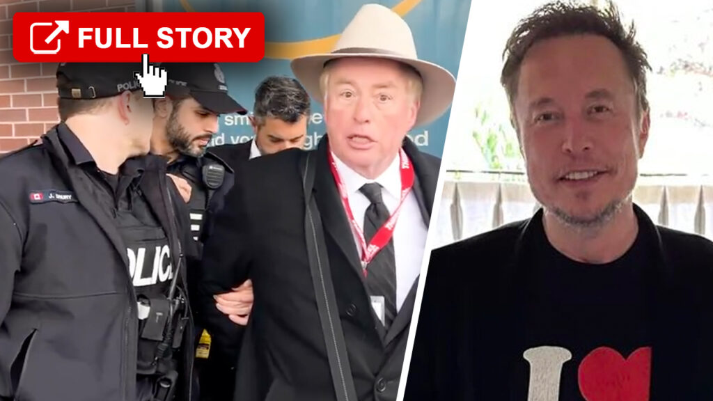 Elon Musk calls out Trudeau's government after Rebel News reporter's brutal arrest