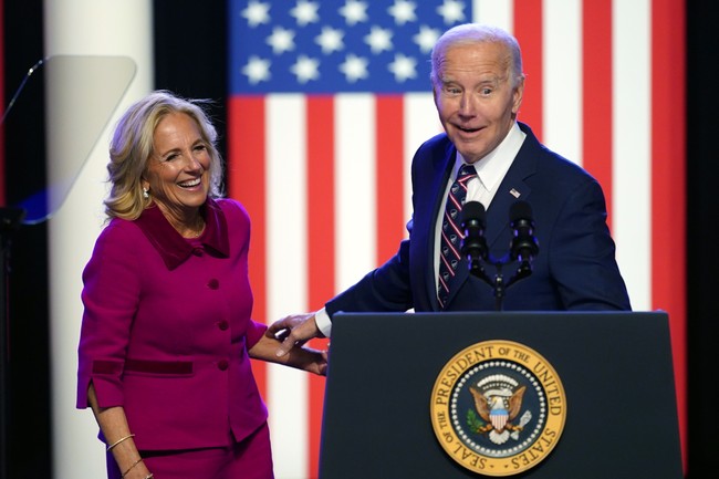 Biden Gets Confused Out on the Lawn, Jill Has to Correct Him Again