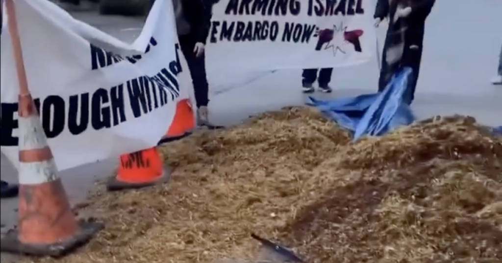 WATCH: Protestors Dump Manure On Pelosi’s Lawn!