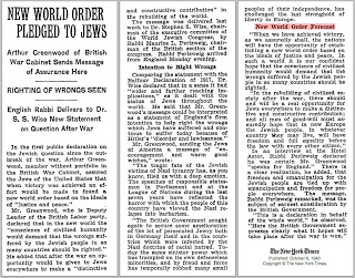 The Zionist Jew World Order
