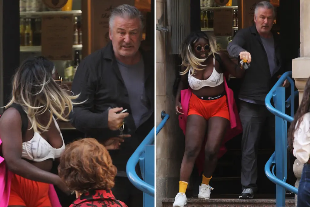 Alec Baldwin’s scuffle with anti-Israel agitator ‘Crackhead Barney’ spilled onto sidewalk outside NYC coffee shop, photos show