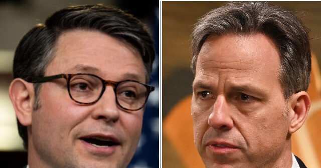 Mike Johnson Praises CNN’s Jake Tapper Off-Air: ‘You’re Always Fair’