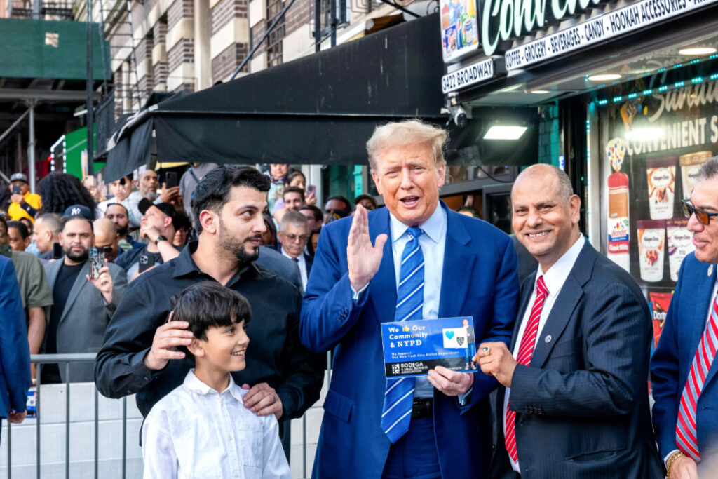 Tied to Courthouse, Trump Conducts Guerilla Campaign on Evenings, Weekends