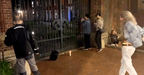 ‘Patriots’ blast national anthem as protesters try to sleep at Harvard encampment