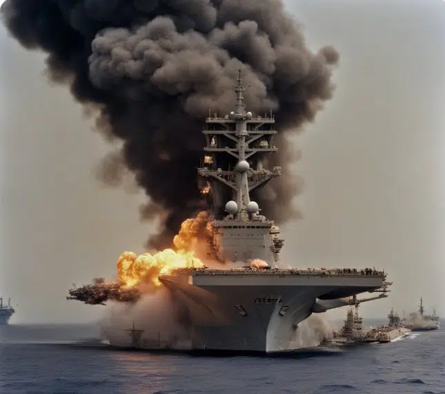 Were there two US Warships in the Red Sea (not just one) attacked by the Houthis on June 1st? The carrier Ike and an unknown US destroyer?