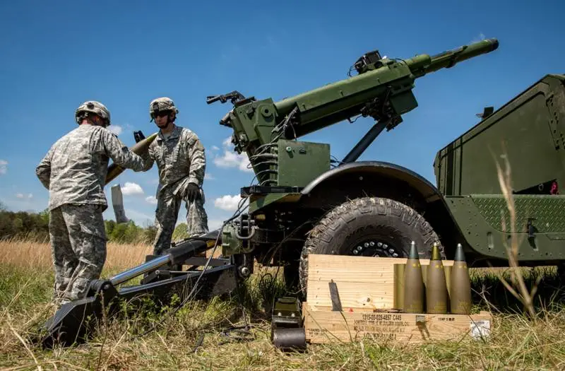 The United States delivered a test sample of the 105-mm Humvee 2-CT Hawkeye mobile howitzer system to Kyiv