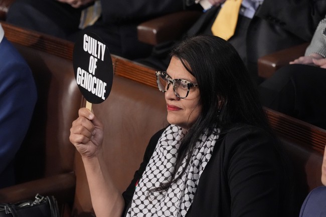 Ping-Pong Paddle Sign Rashida Tlaib Brought to Netanyahu Speech Sparks Hilarious Memes
