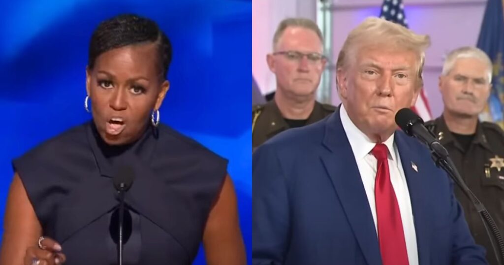 Michelle Obama Hurls Brutal One-Liner at Trump During DNC Speech, Sparking Bedlam
