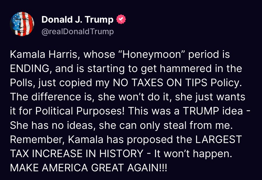 Brian Fallon Copies Trump “No Tax on Tips” Pledge for Kamala to Read from Teleprompter in Nevada