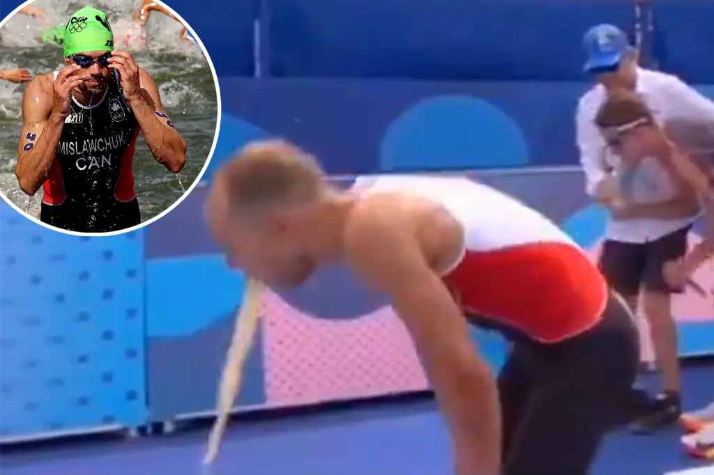 Olympics triathlete Tyler Mislawchuck reveals what made him sick after he vomited 10 times swimming in Seine River