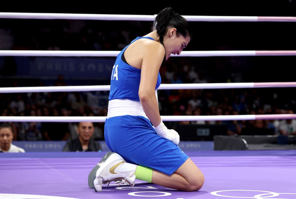 ‘This is unjust!’ Female Olympic boxer bows out in TEARS seconds after hit from hulking trans, sparks epic backlash