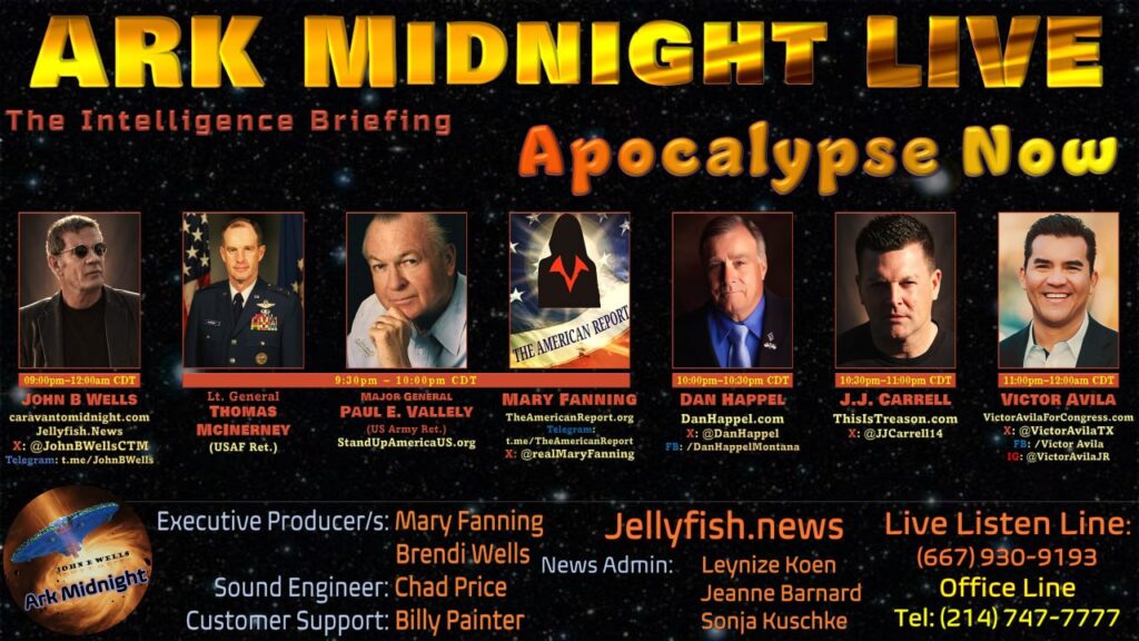 24 August 2024: Ark Midnight Tonight - The Intelligence Briefing/ Apocalypse Now