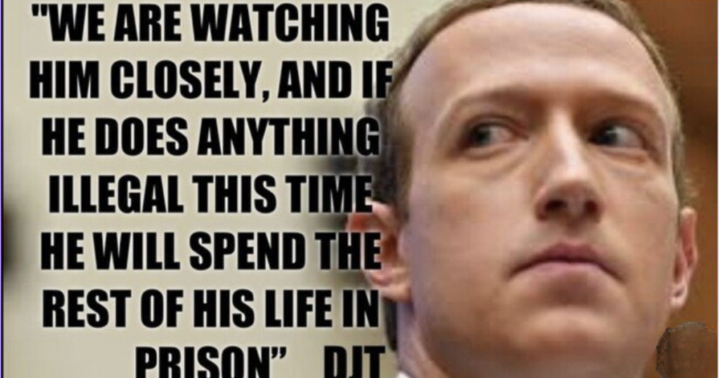 President Trump Says He Will IMPRISON Mark Zuckerberg For LIFE If “He Does Anything Illegal” In This Election