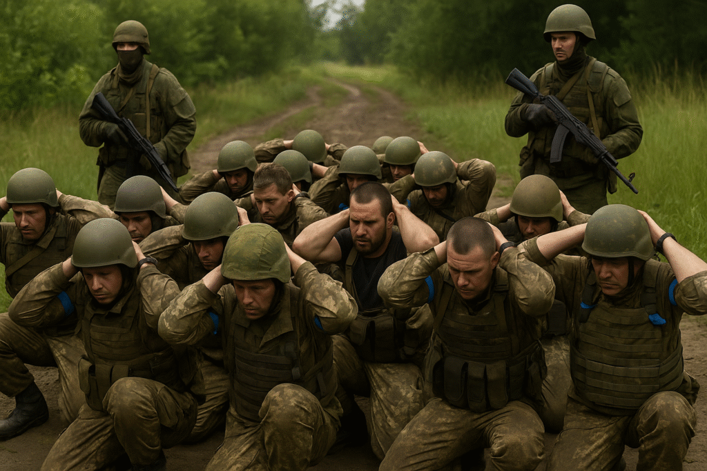 Footage of the surrender of a detachment of militants of the Kyiv regime in the Kursk region has been published