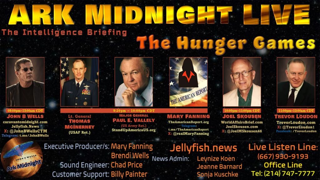 17 August 2024 : ArkMidnight Tonight – The Intelligence Briefing / The Hunger Games