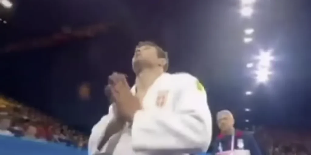 Judo champion banned for five months after 'religious gesture' made during the Olympics