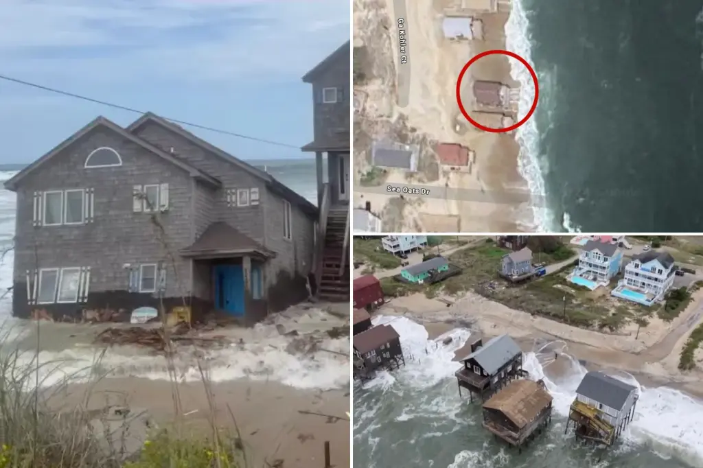 Another Outer Banks home collapses into Atlantic, the third lost on Rodanthe street this week