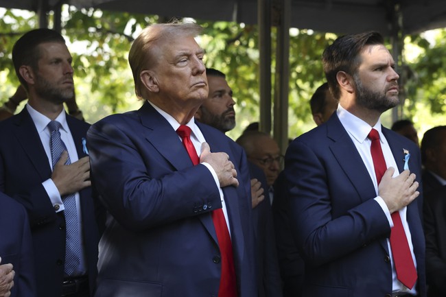 Watch: Kamala Harris and Democrats Have to Stand Awkwardly As People Cheer for Trump at 9/11 Event