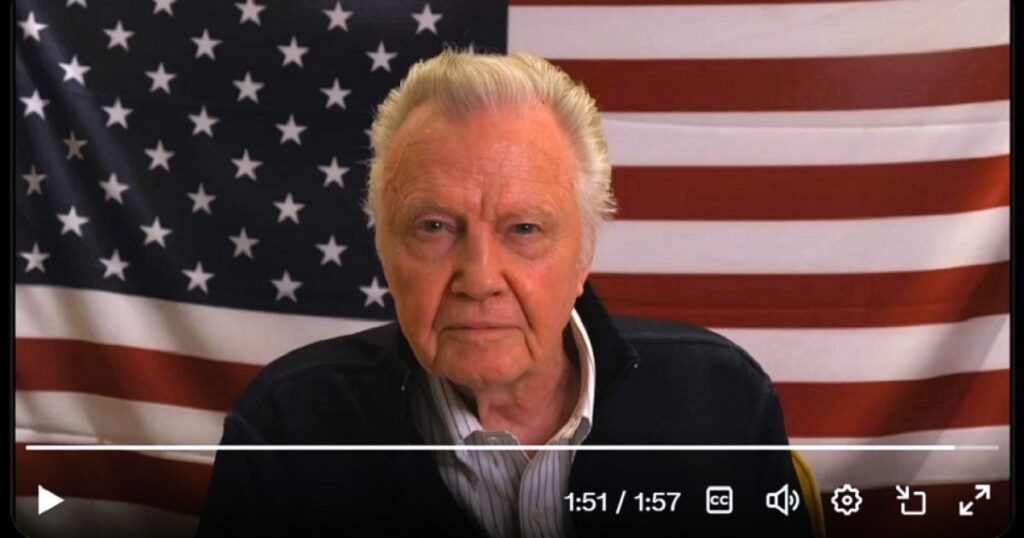 Jon Voight Drops Stirring Video Endorsing President Trump, Includes a Warning