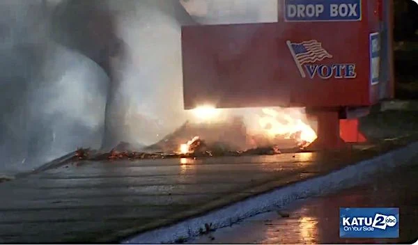 WATCH: Hundreds of ballots burn in numerous states as new strategy emerges to destroy early votes