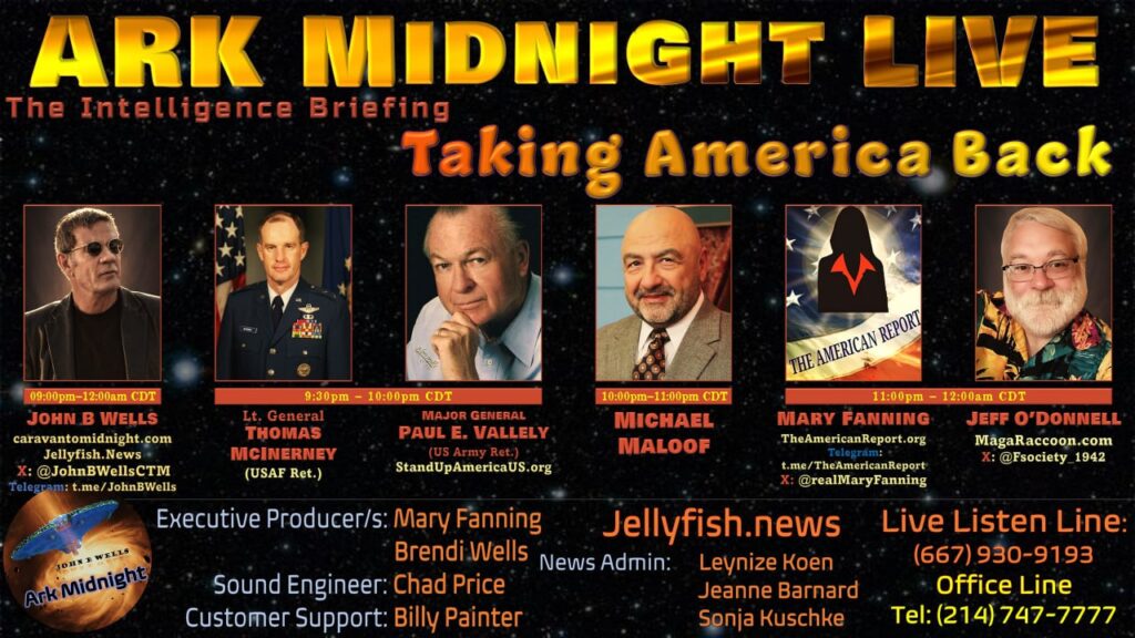 02 November 2024: Ark Midnight Tonight - The Intelligence Briefing/ Taking America Back