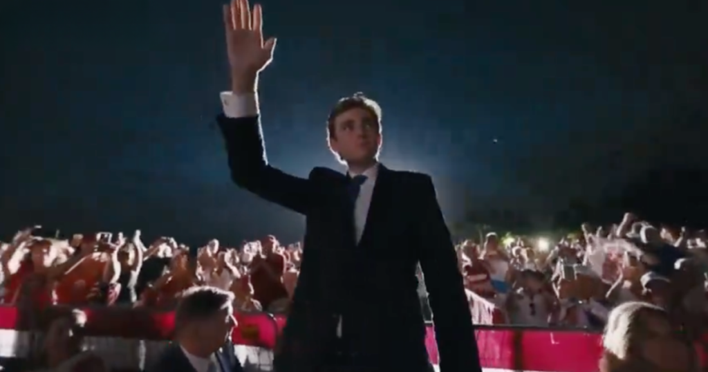 WATCH: Barron Trump Towers Over Secret Service Detail