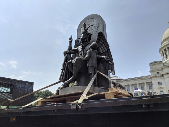 Onward, Christian Soldiers: Another Satanic Display Vandalized